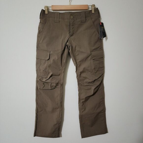 Under armour Pants - NWT Under Armour Storm Loose Womens Tactical Pants Sz 4 Khaki UA Style# 1254097